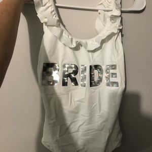 David’s bridal one piece bathing suit